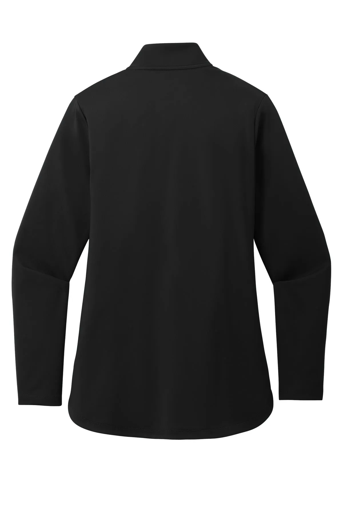 Port Authority Women's C-FREE Double Knit 1/4-Zip LK880 Deep Black