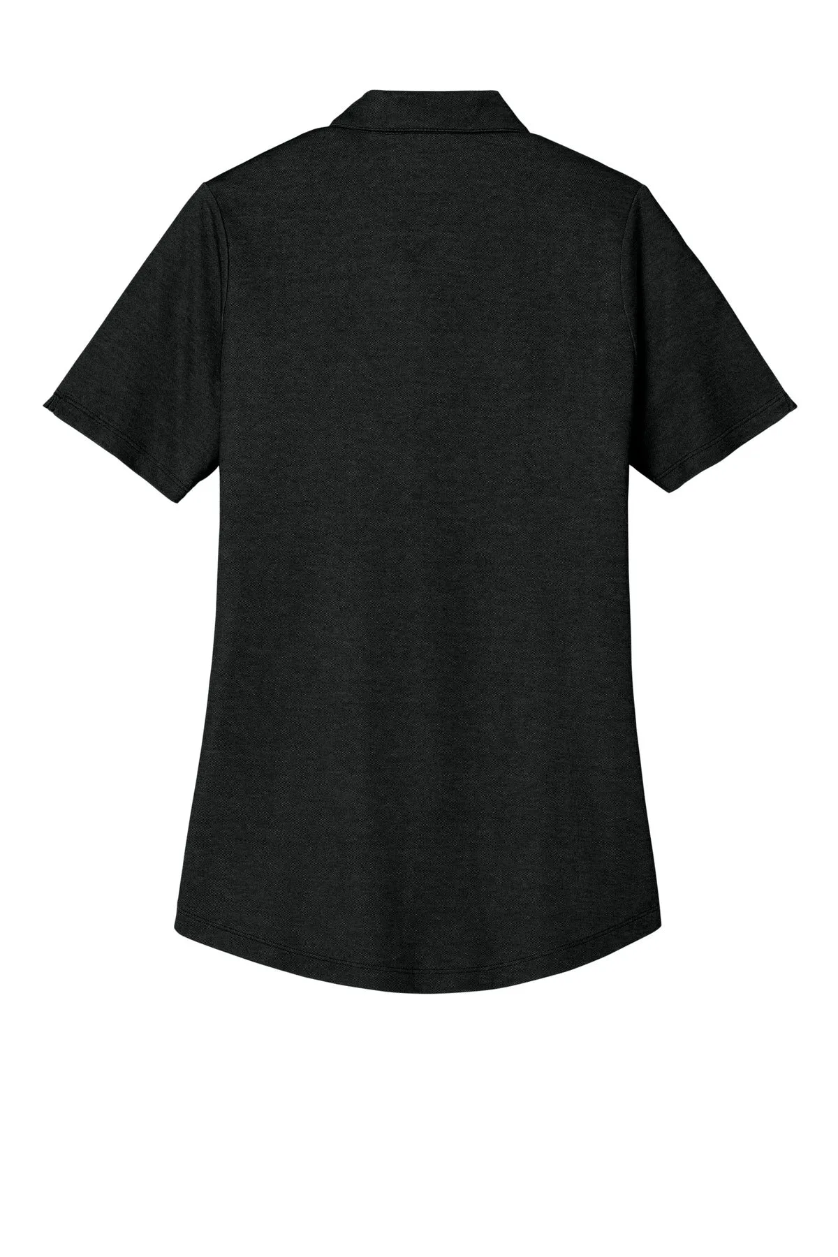 Port Authority Women's Fine Pique Blend Polo LK830 Black Heather