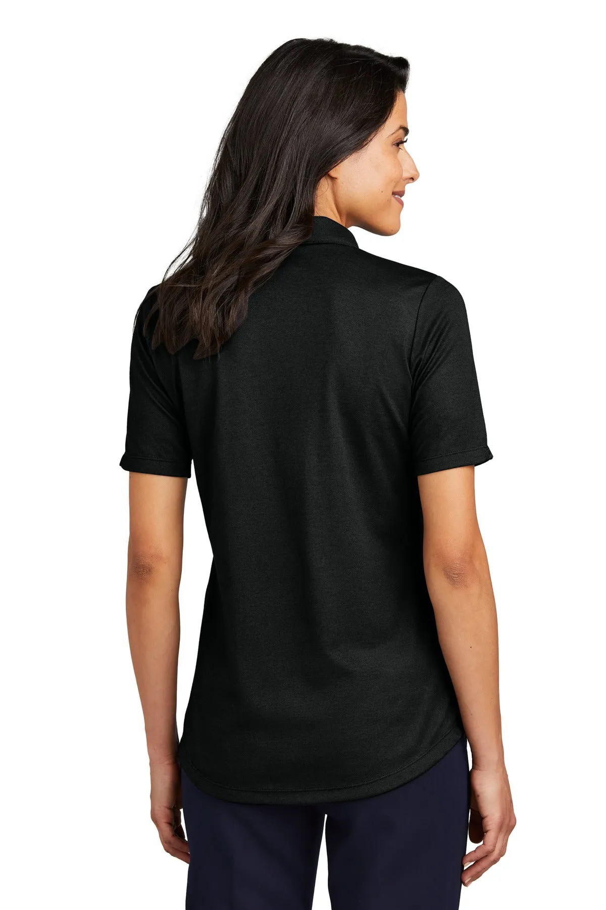 Port Authority Women's Fine Pique Blend Polo LK830 Black Heather