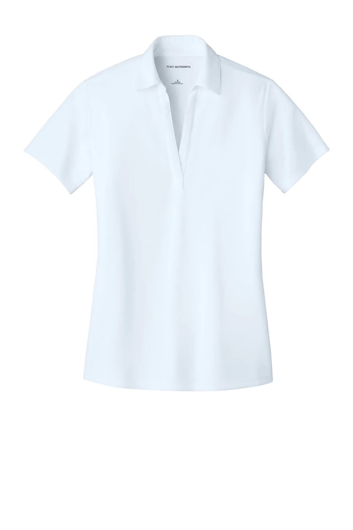 Port Authority Women's Silk Touch Performance Polo. L540 White