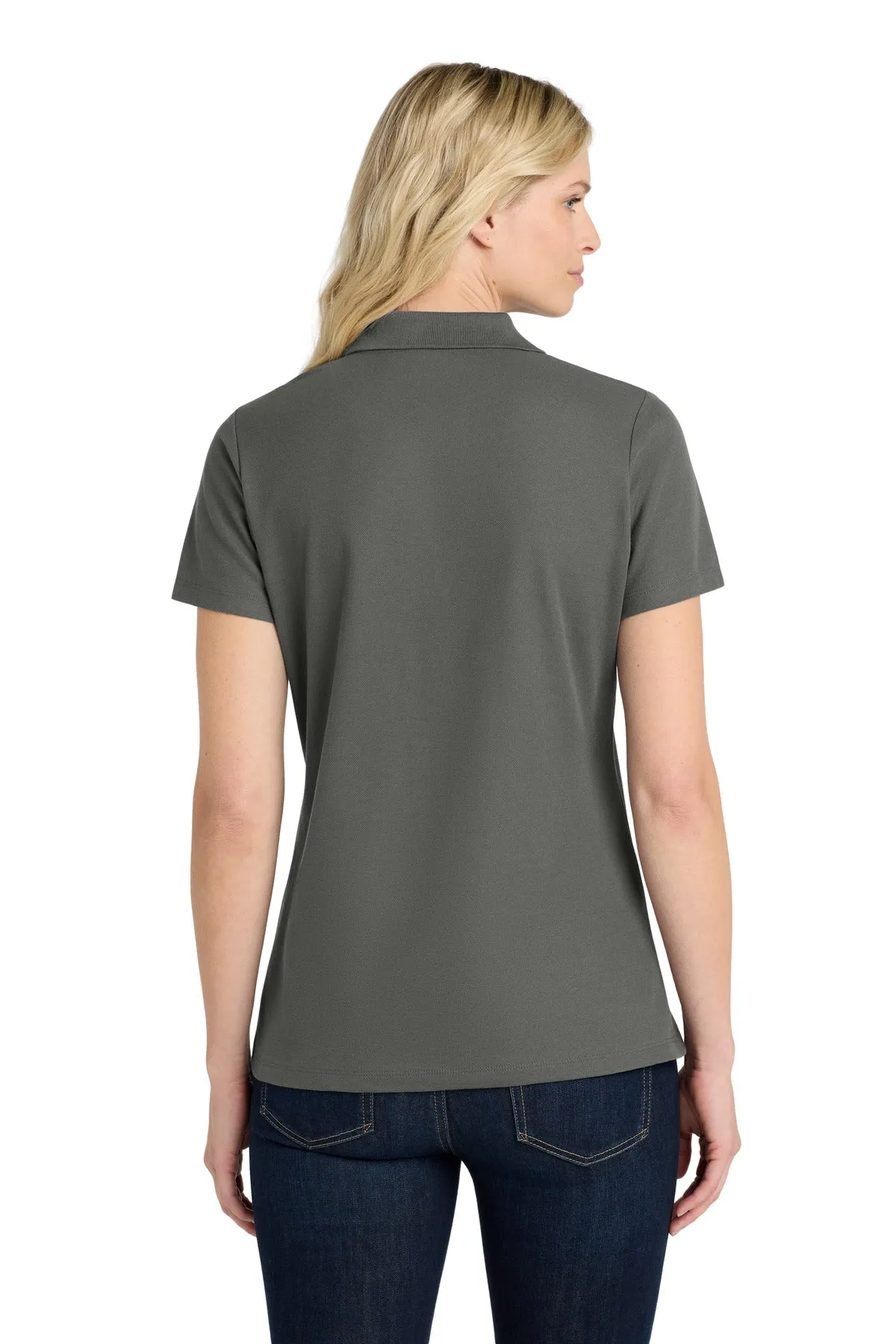 Port Authority Women's SuperPro React  Polo. LK810 Storm Grey