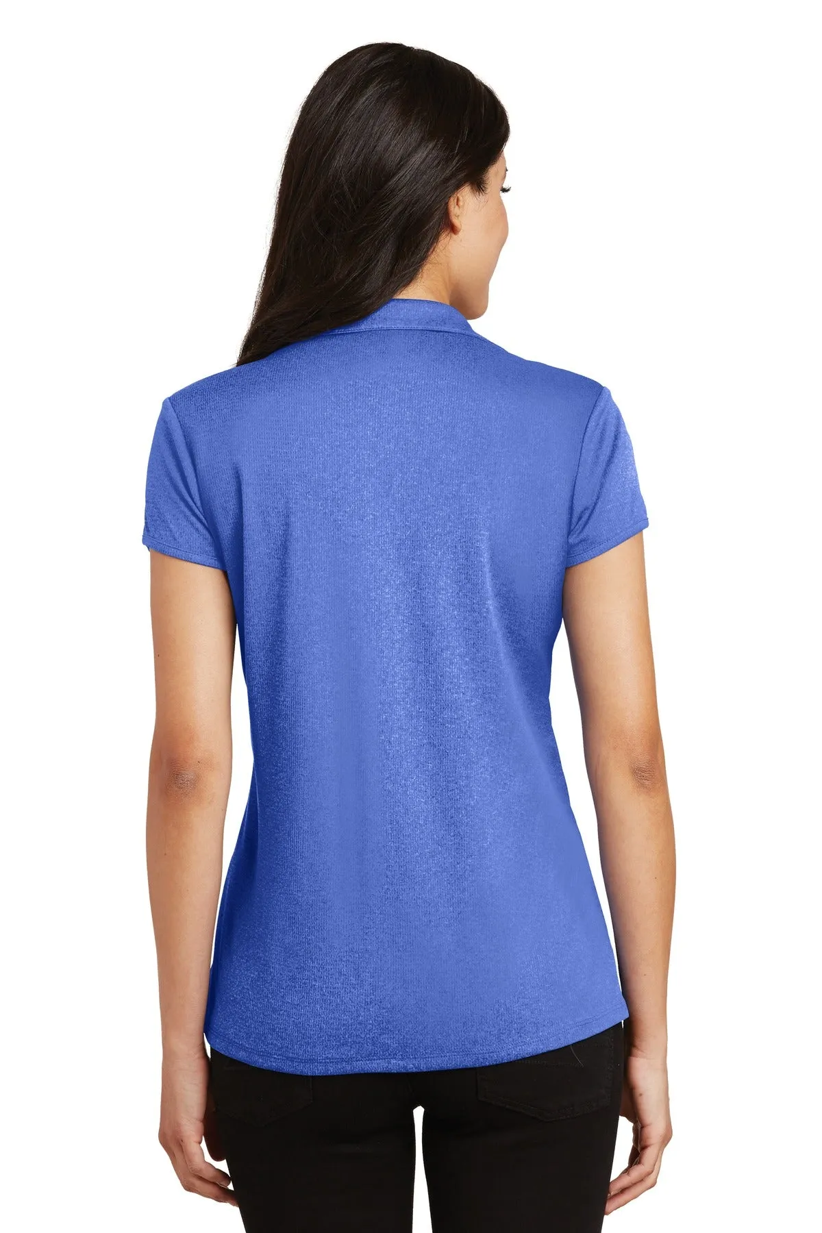 Port Authority Women's Trace Heather Polo. L576 True Royal Heather