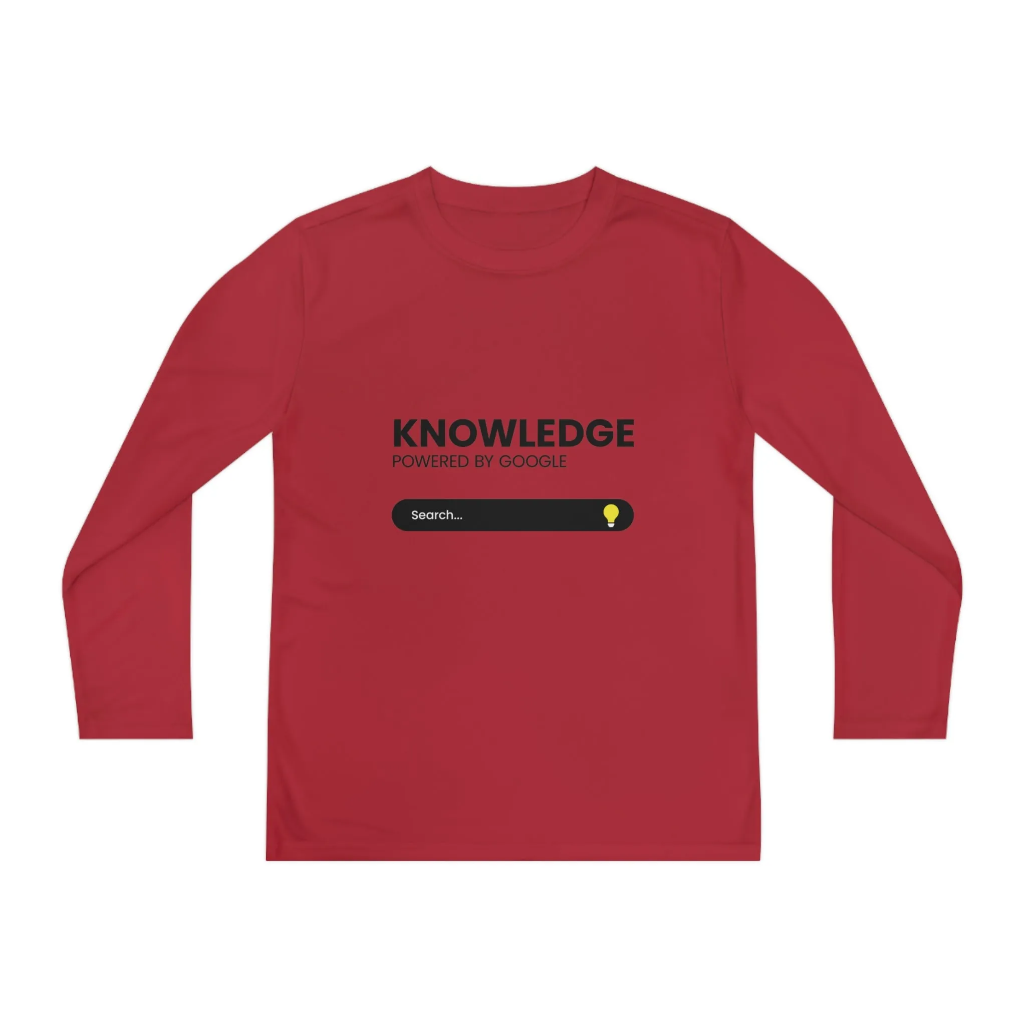 Powered by Google-Youth Long Sleeve Competitor Tee