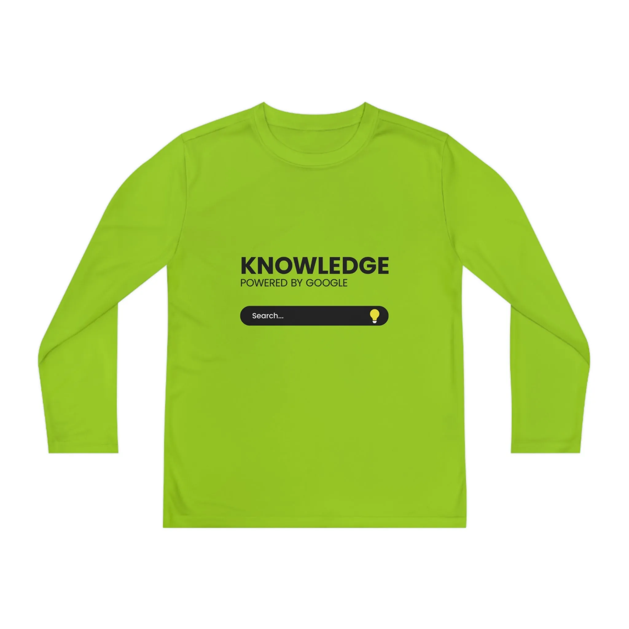 Powered by Google-Youth Long Sleeve Competitor Tee