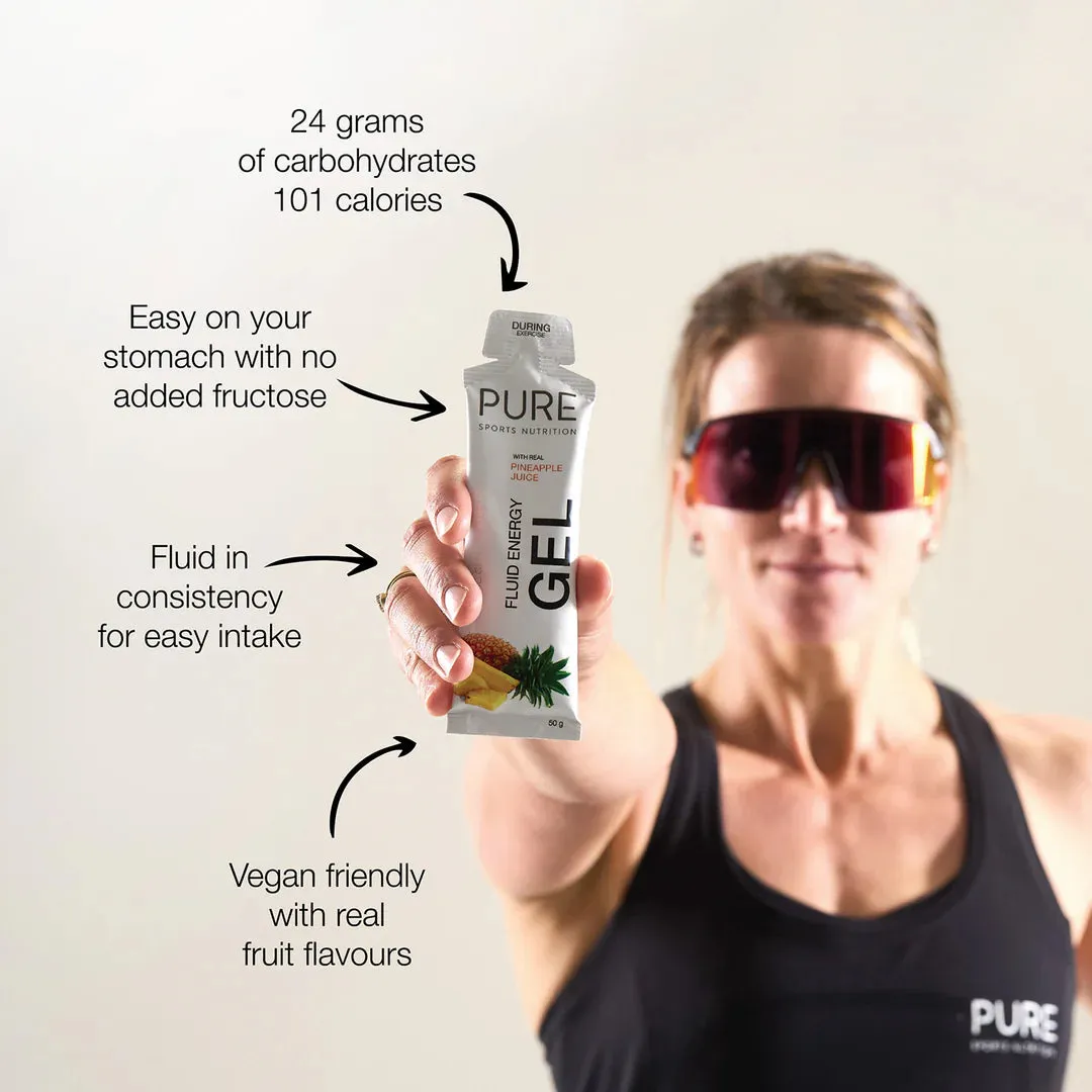 PURE Fluid Energy Gel - Cherry   Caffeine