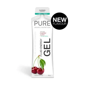 PURE Fluid Energy Gel - Cherry   Caffeine