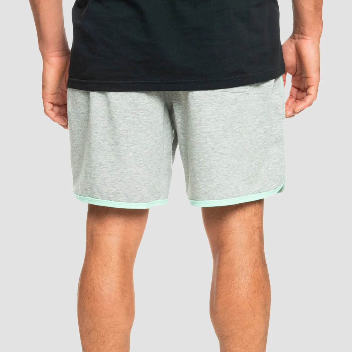 Quiksilver Scallop Terry Sweat Shorts Light Grey Heather