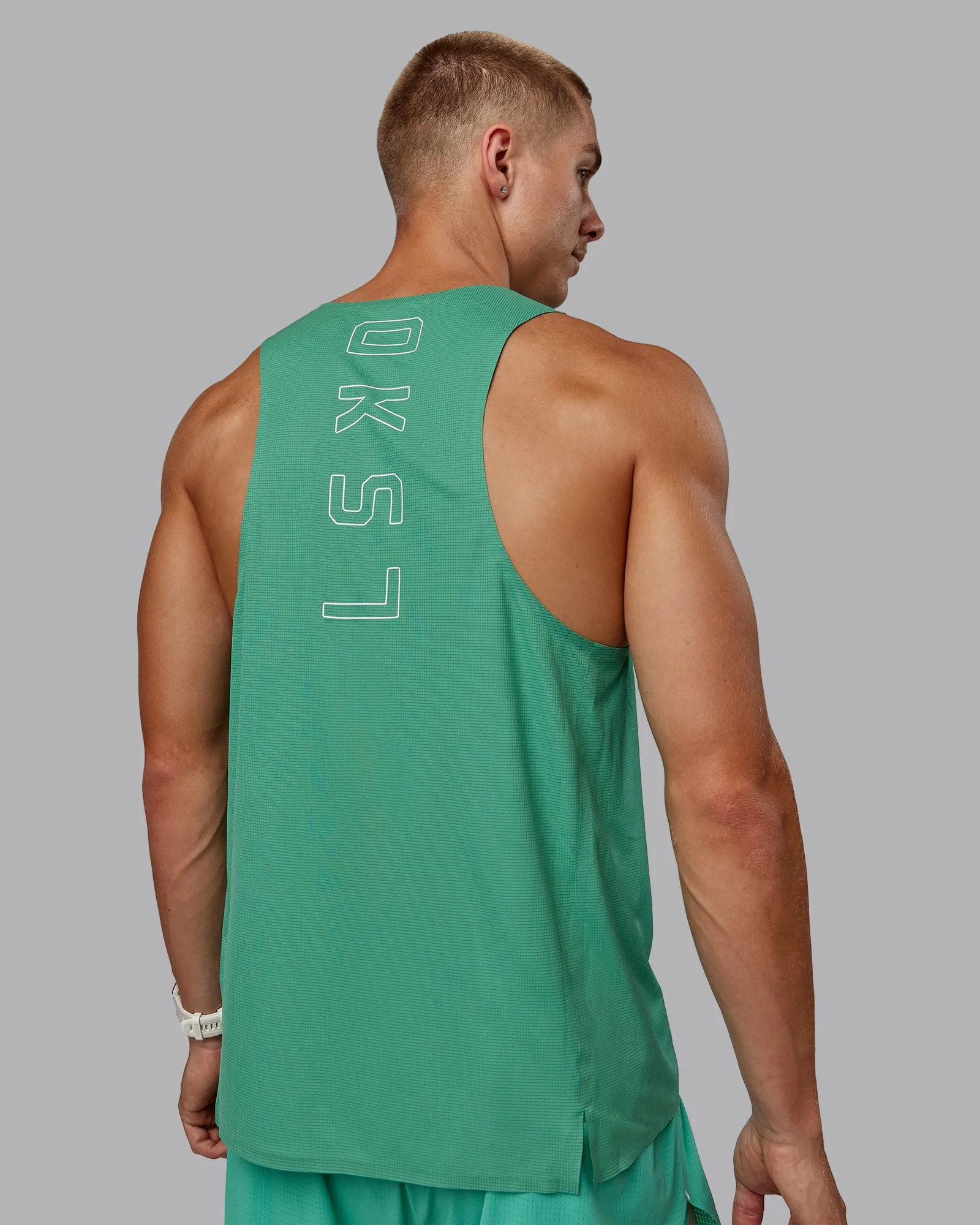 Race Day Performance Tank - Mystic Green