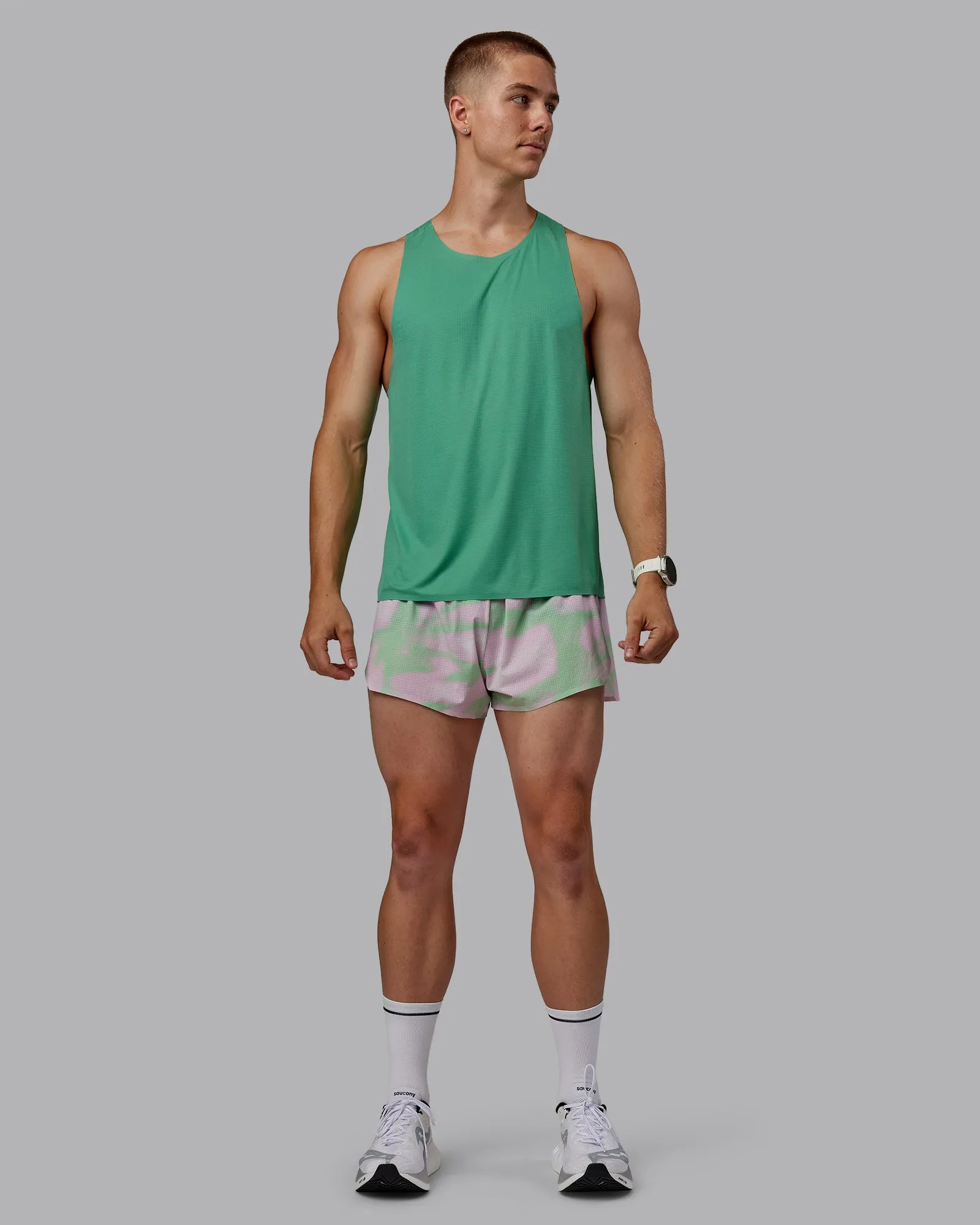 Race Day Performance Tank - Mystic Green