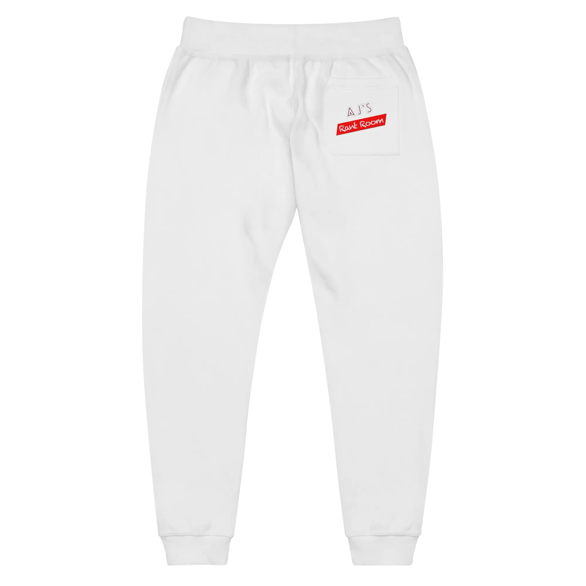 RANT FAM Fleece Sweatpants (WHITE)