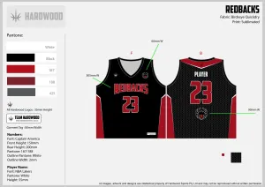 Redbacks Basketball Jersey