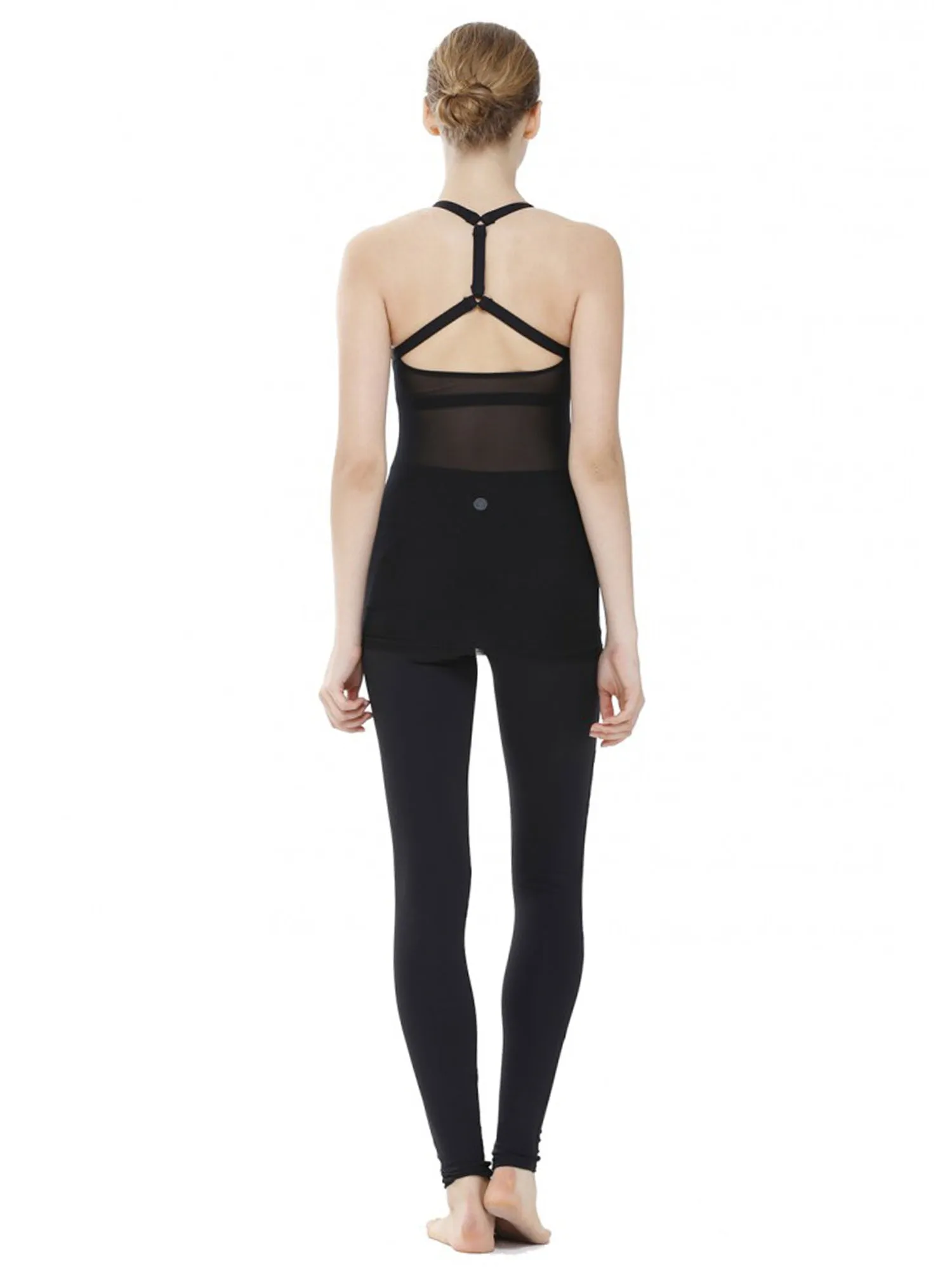 REFLECTION TANK, BLACK/BLACK MESH