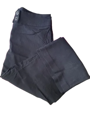 Reitmans Petites Black Stretch Wide Leg Pants