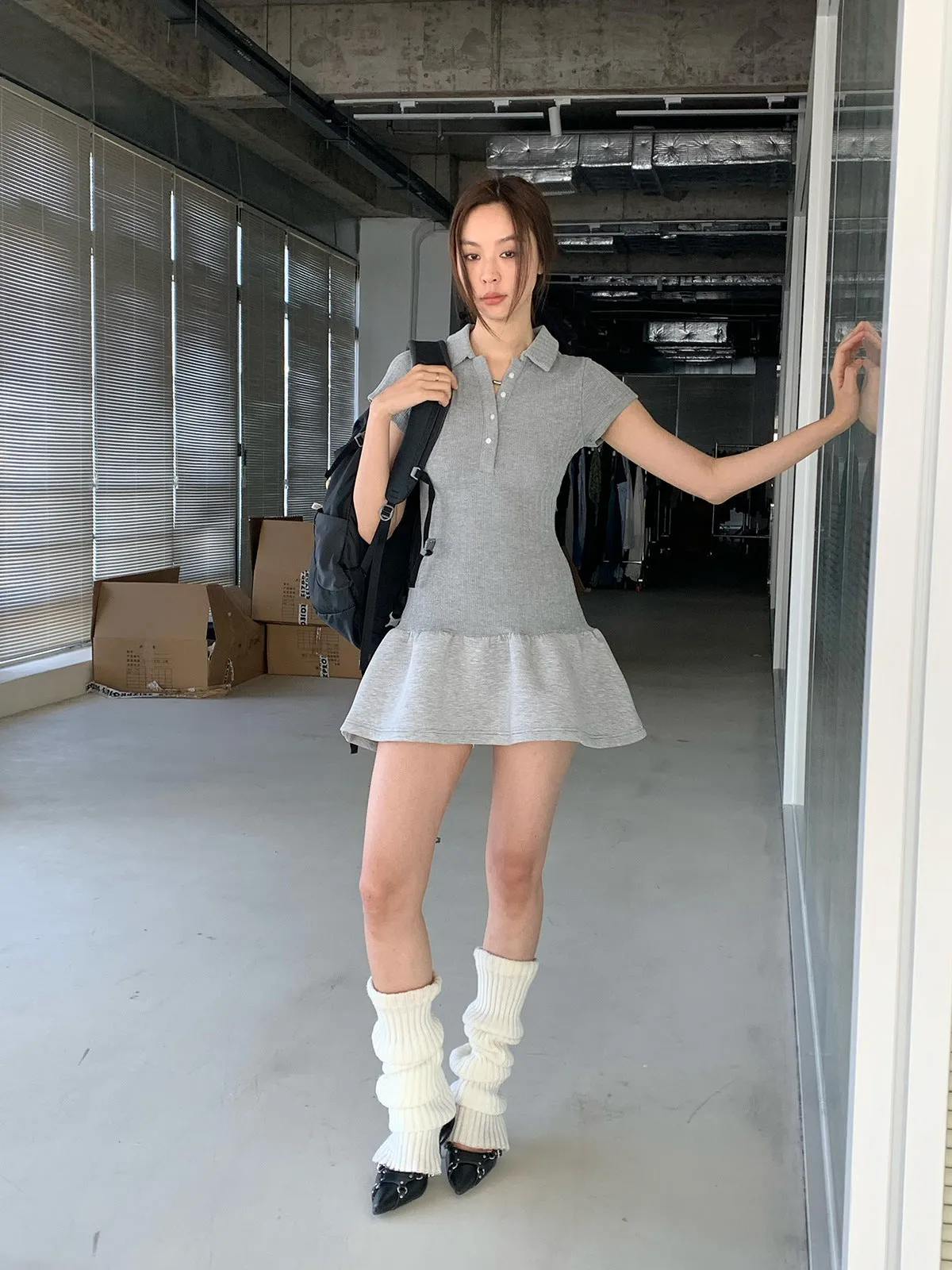 Retro Waist Tennis Dress