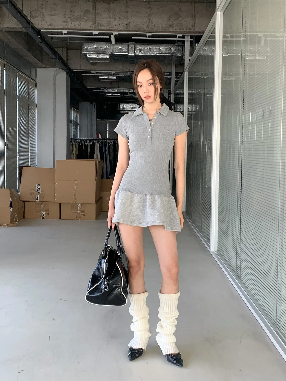 Retro Waist Tennis Dress