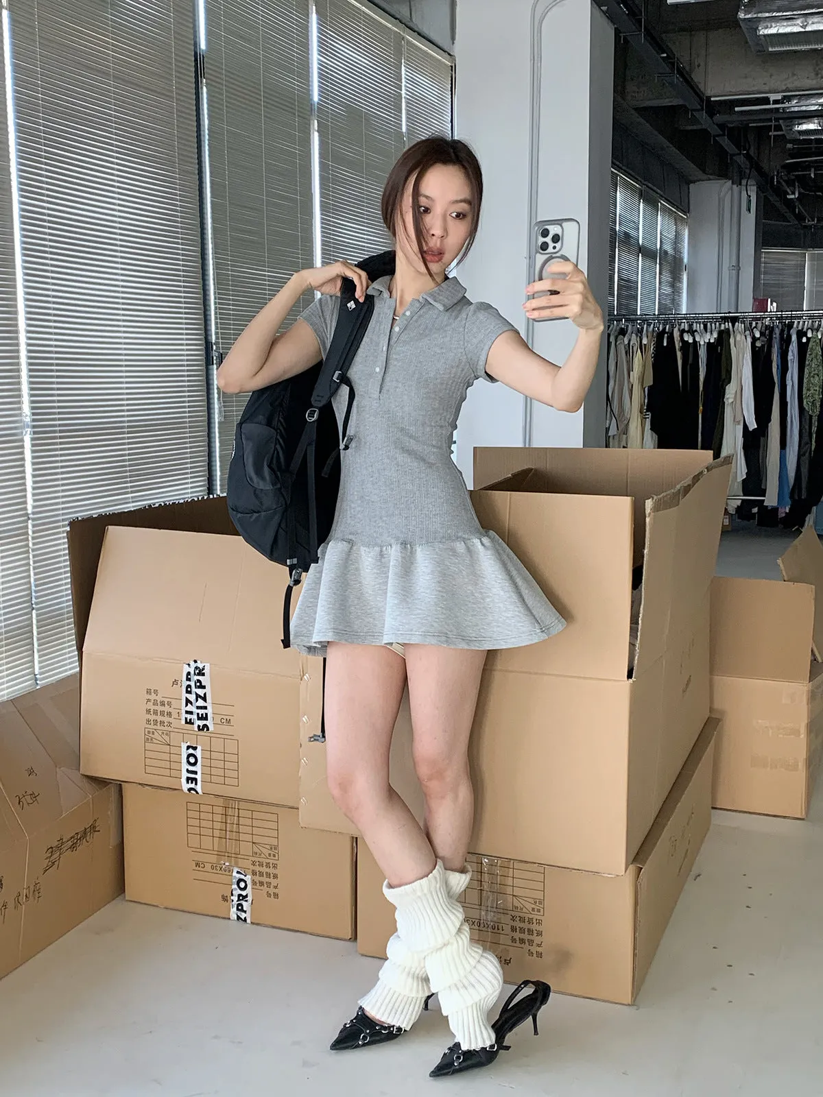Retro Waist Tennis Dress