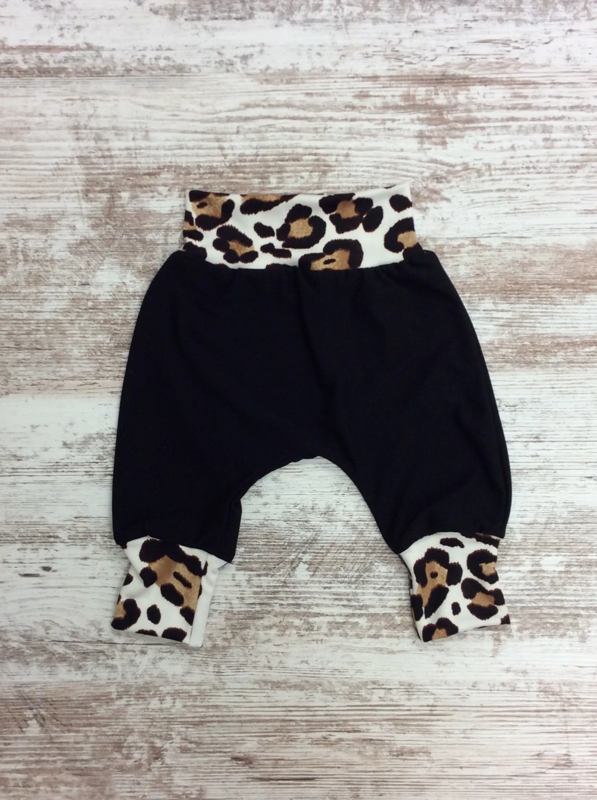 Reverse Ivory Cheetah Harem Pants