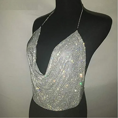 Rhinestone Crop Top