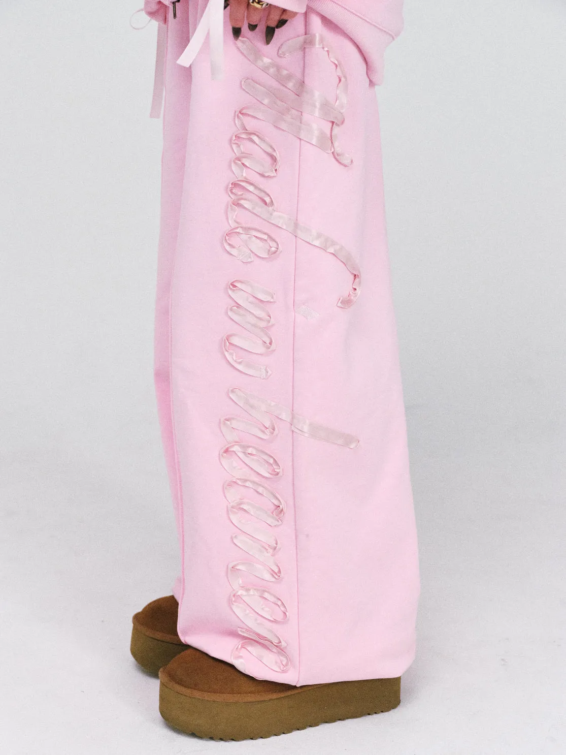 ribbon sweat pants