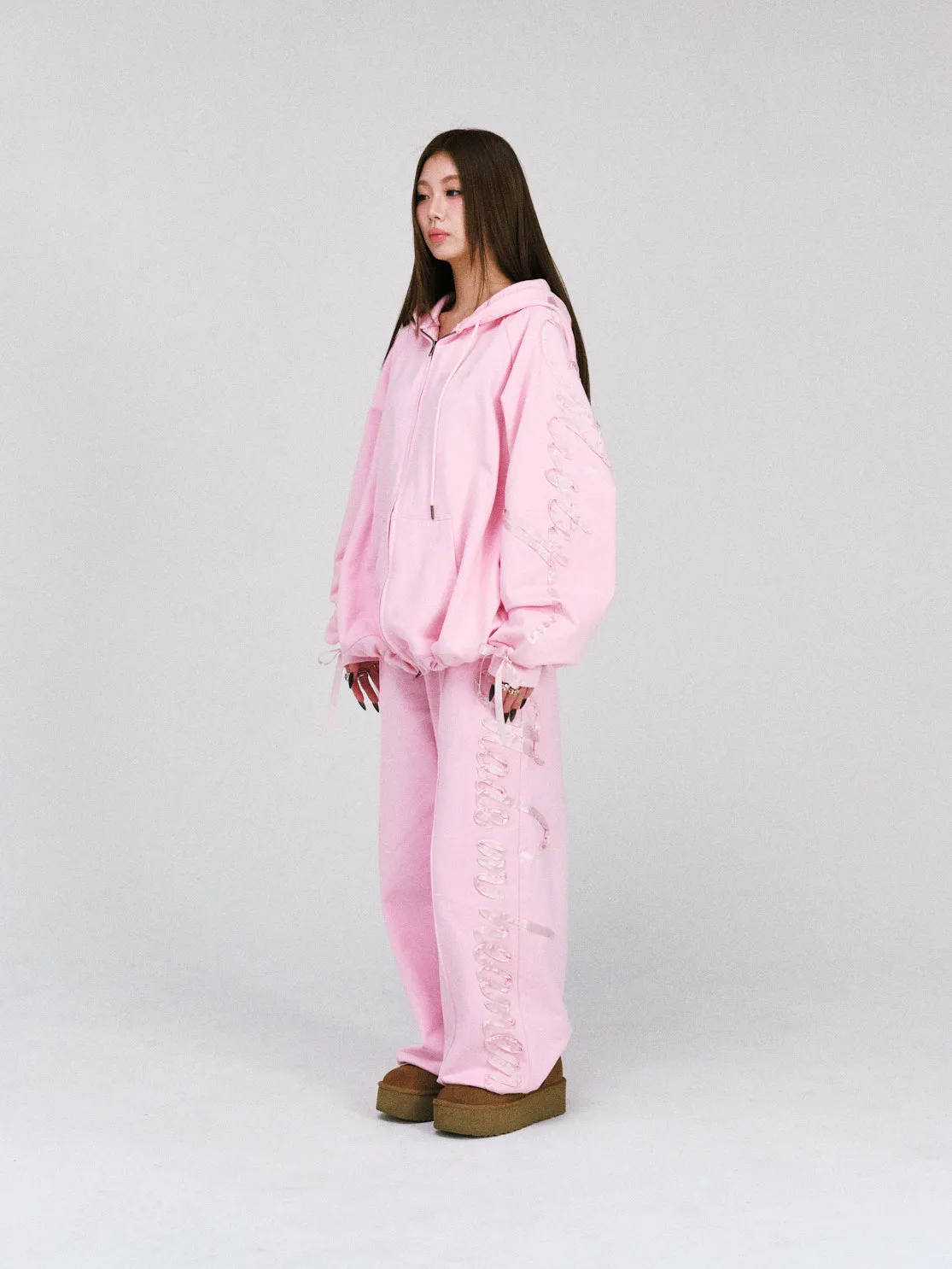 ribbon sweat pants