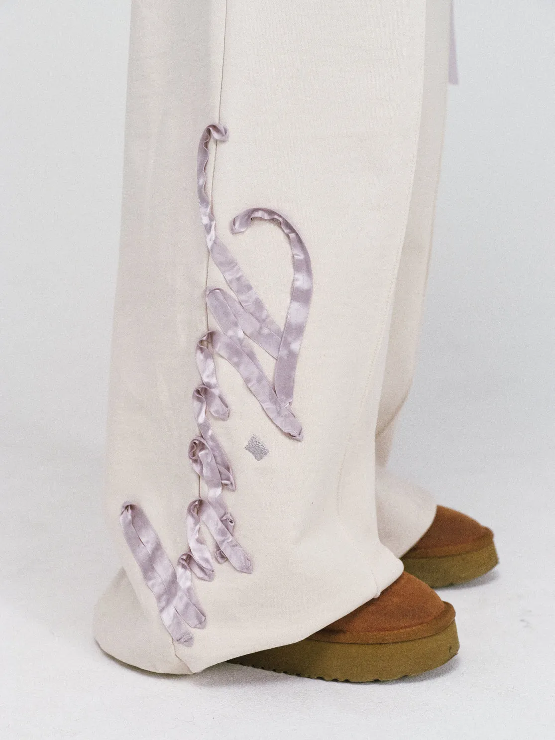 ribbon sweat pants