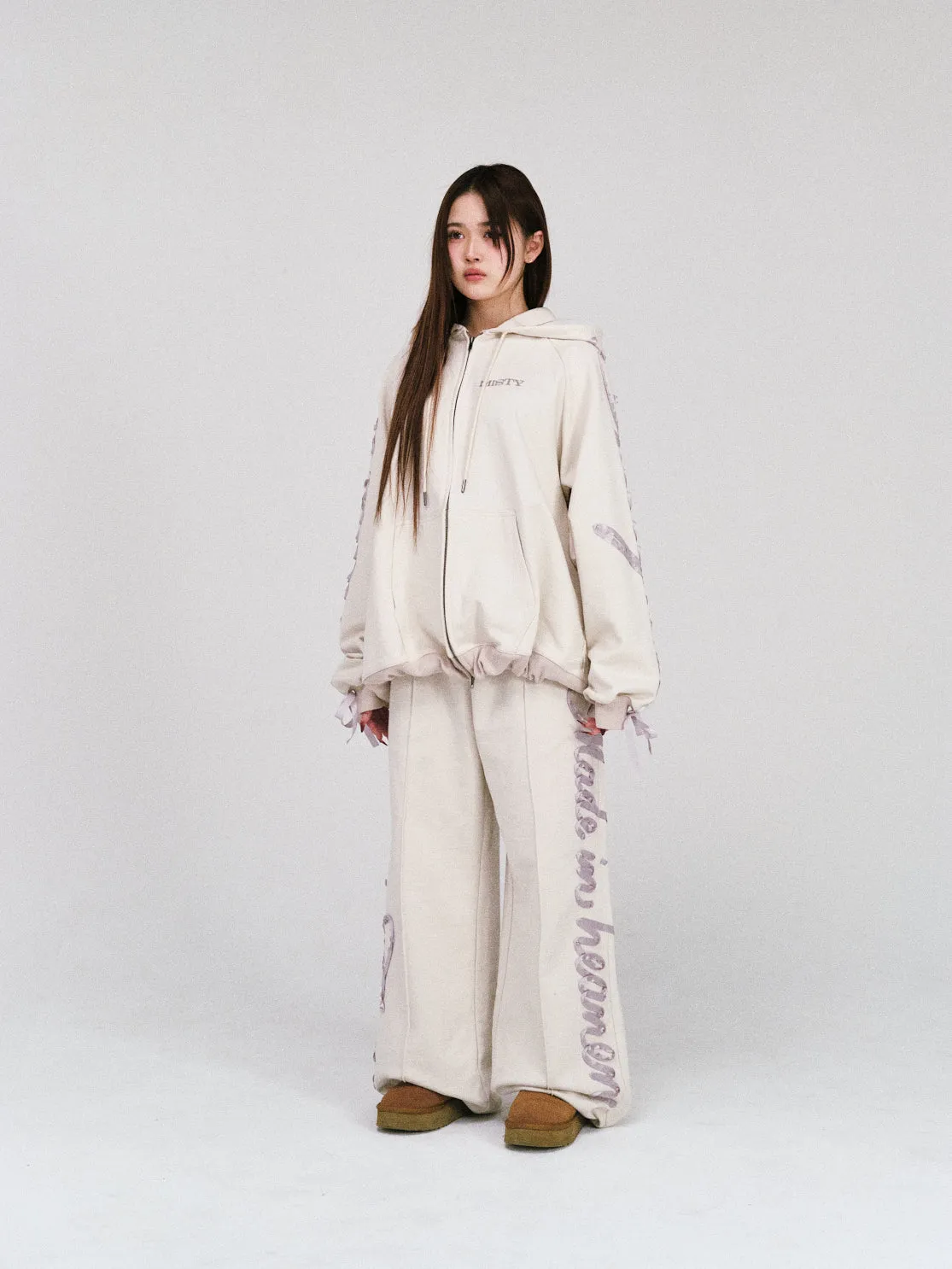 ribbon sweat pants
