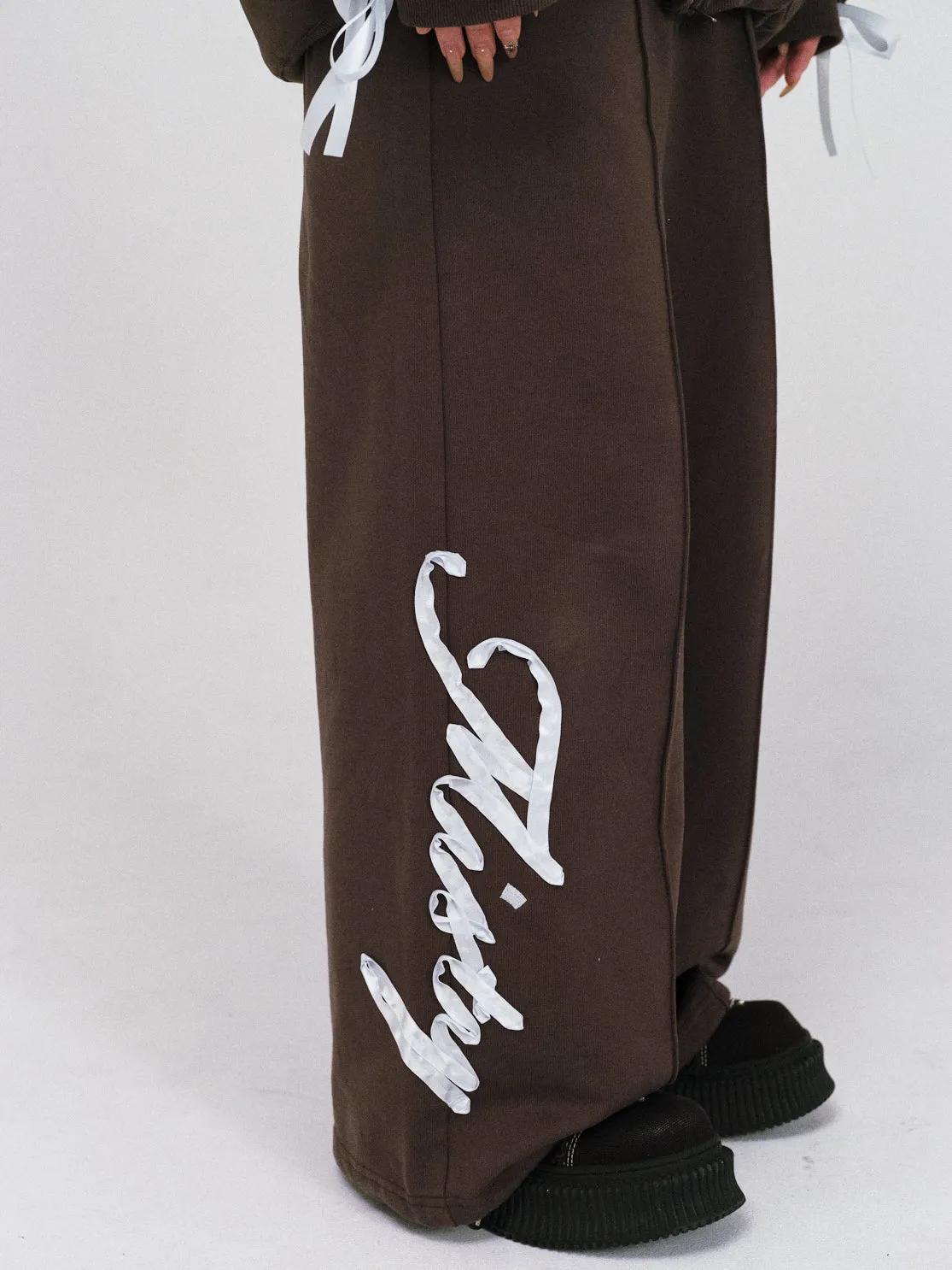 ribbon sweat pants