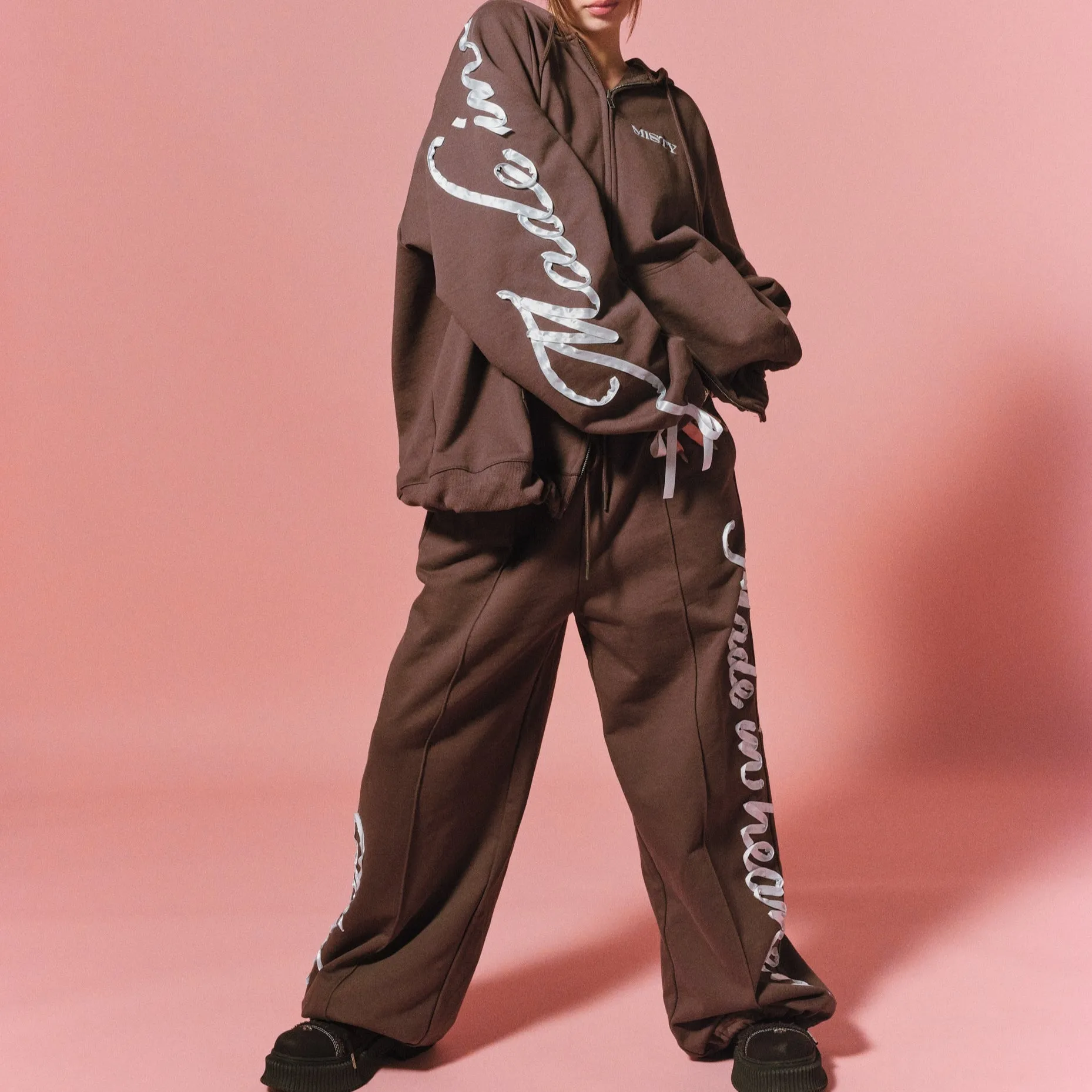 ribbon sweat pants