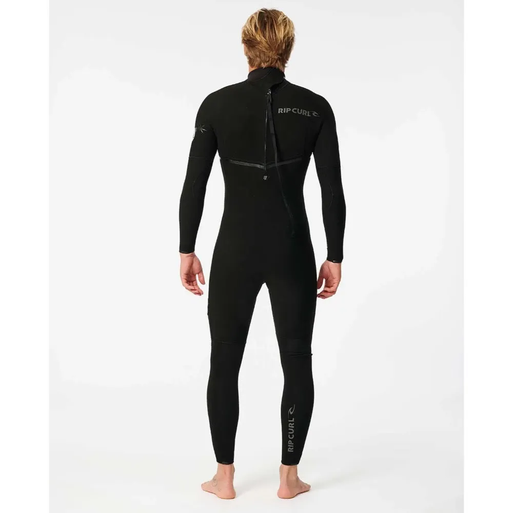 RIP CURL E-BOMB 3/2 BACK ZIP BLACK