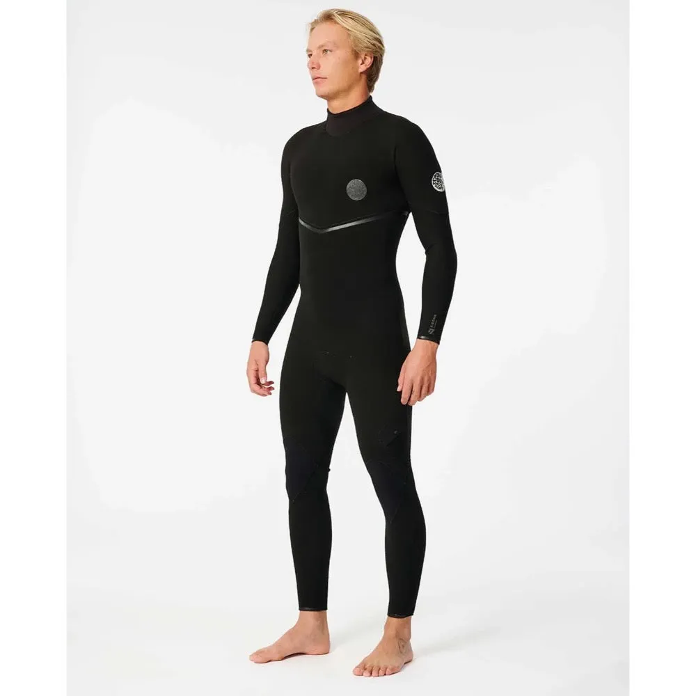 RIP CURL E-BOMB 3/2 BACK ZIP BLACK