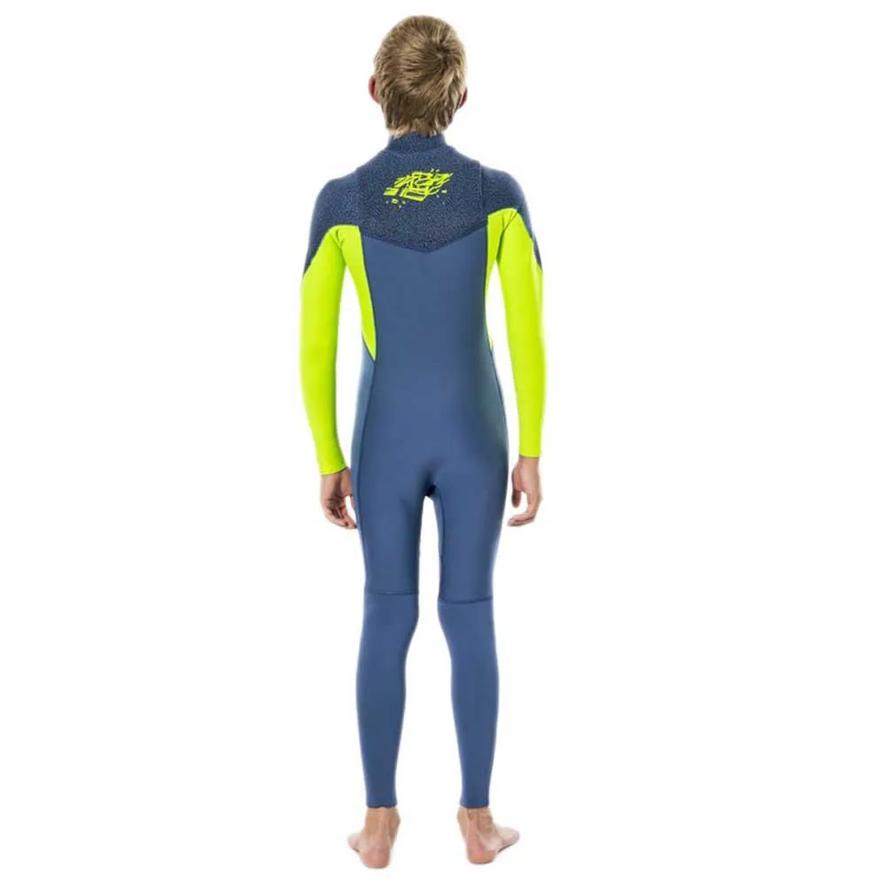 RIP CURL JUNIOR DAWN PATROL PERFORMANCE 3/2 CHEST ZIP BLUE