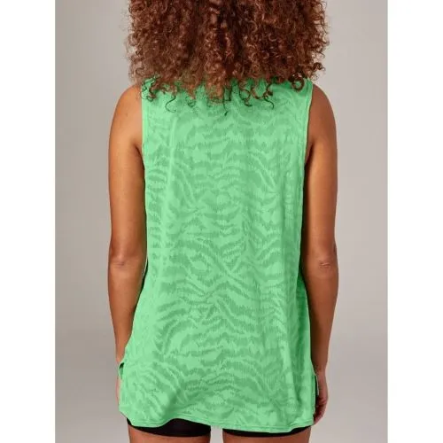 Running Bare Womens Always Crew Tank Jade