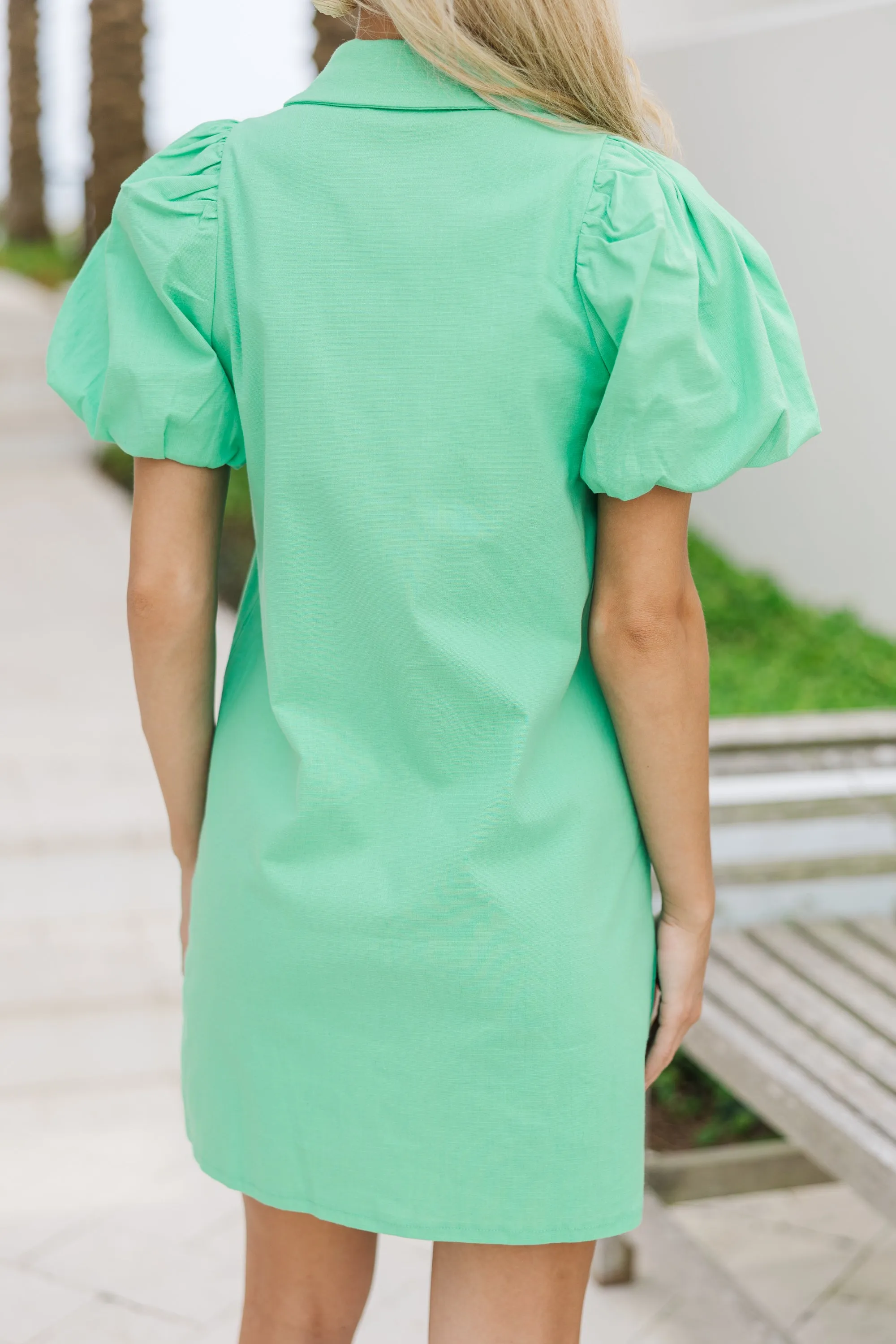 Running To You Green Shift Dress
