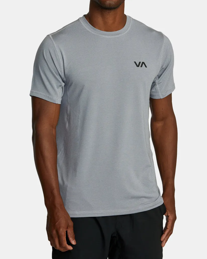 RVCA Mens Sports Vent Stripe Technical Shirt
