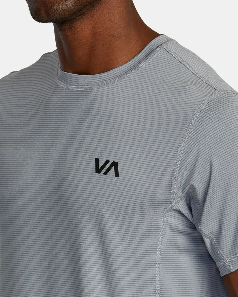 RVCA Mens Sports Vent Stripe Technical Shirt