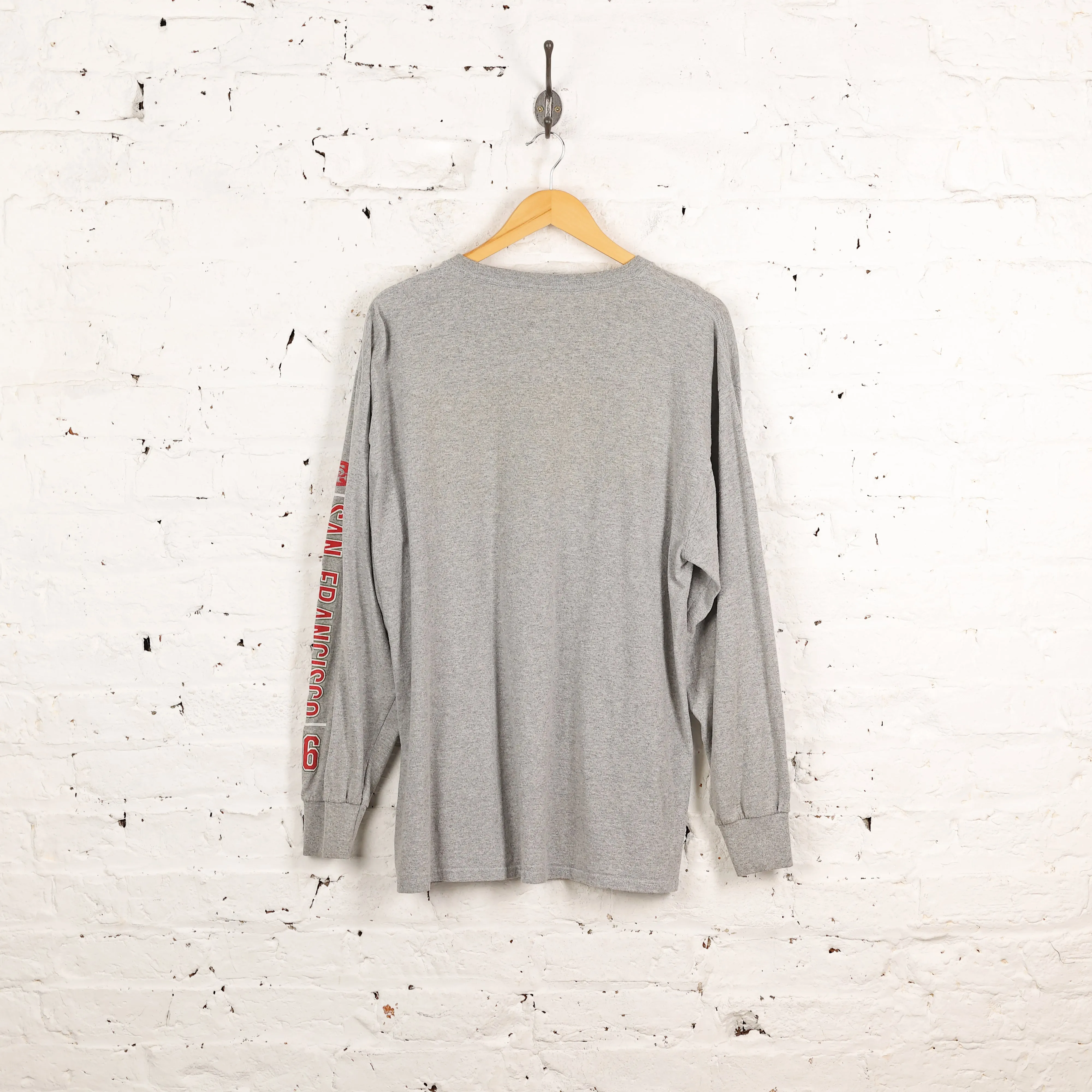 San Francisco 49ers NFL Long Sleeve T Shirt - Grey - XL