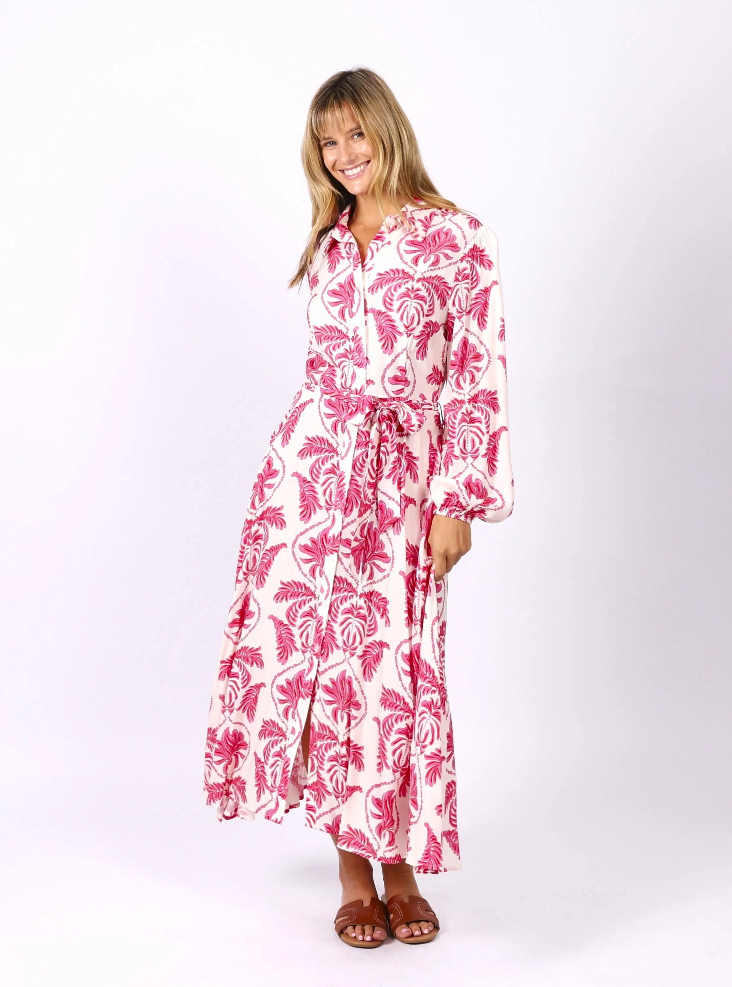 Sana Dress - Pink Print