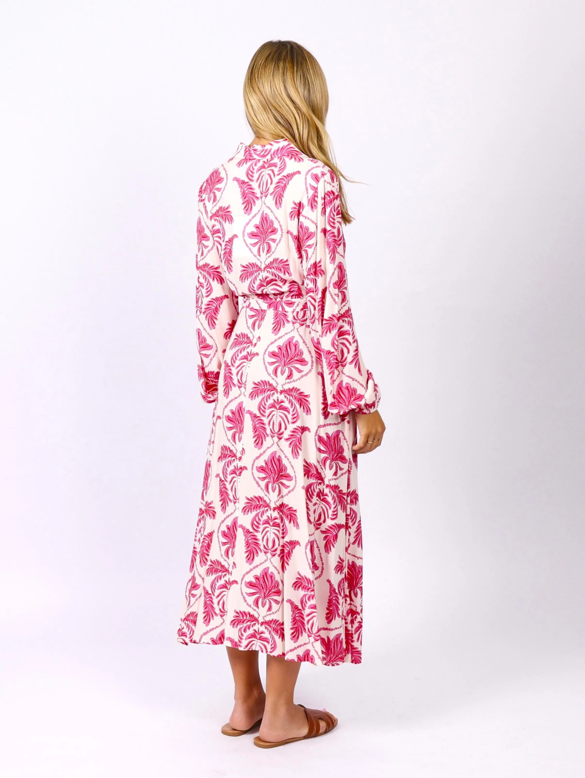 Sana Dress - Pink Print