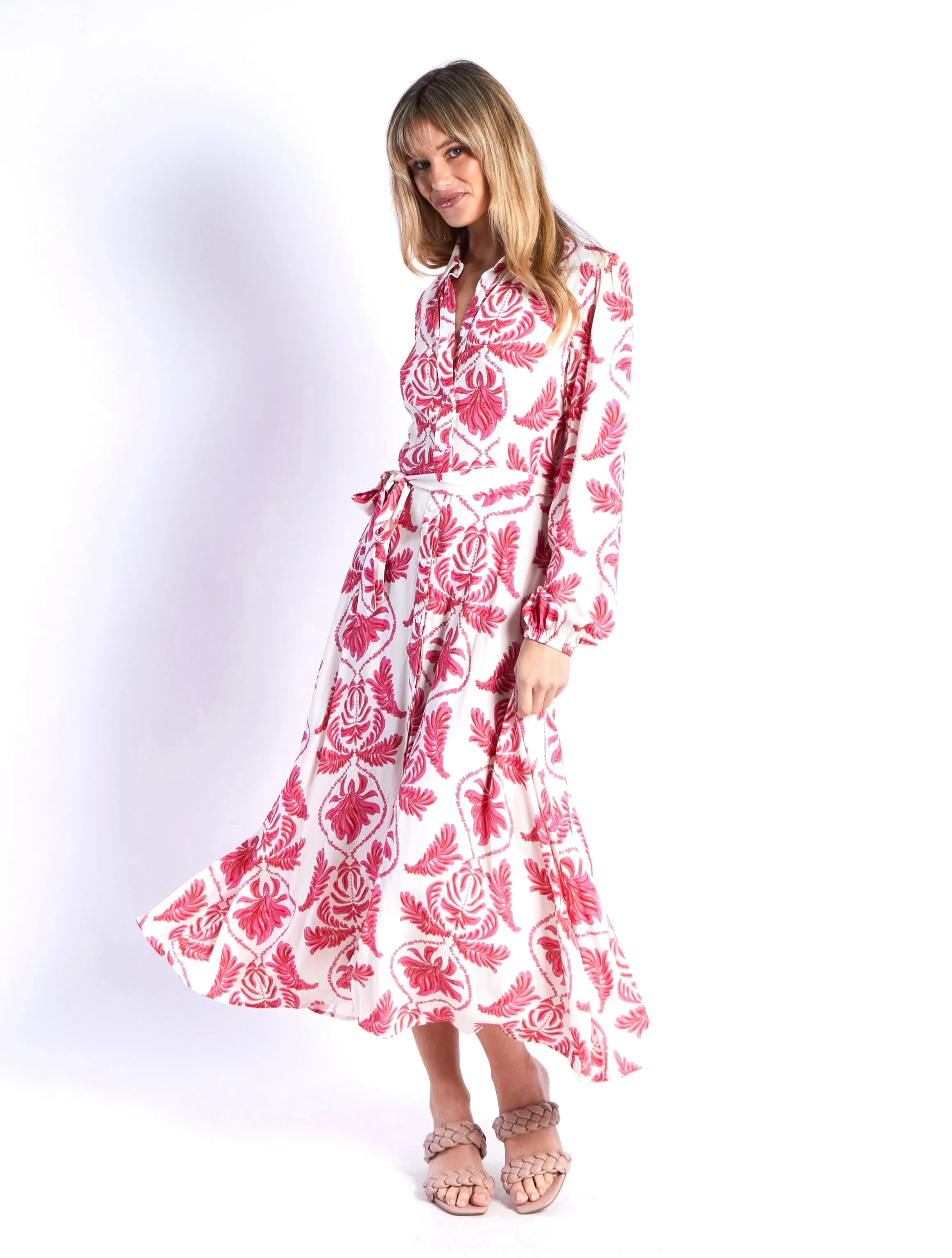 Sana Dress - Pink Print