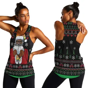 Santa Claus African Christmas Women Racerback Tank Traditional Costume DT03