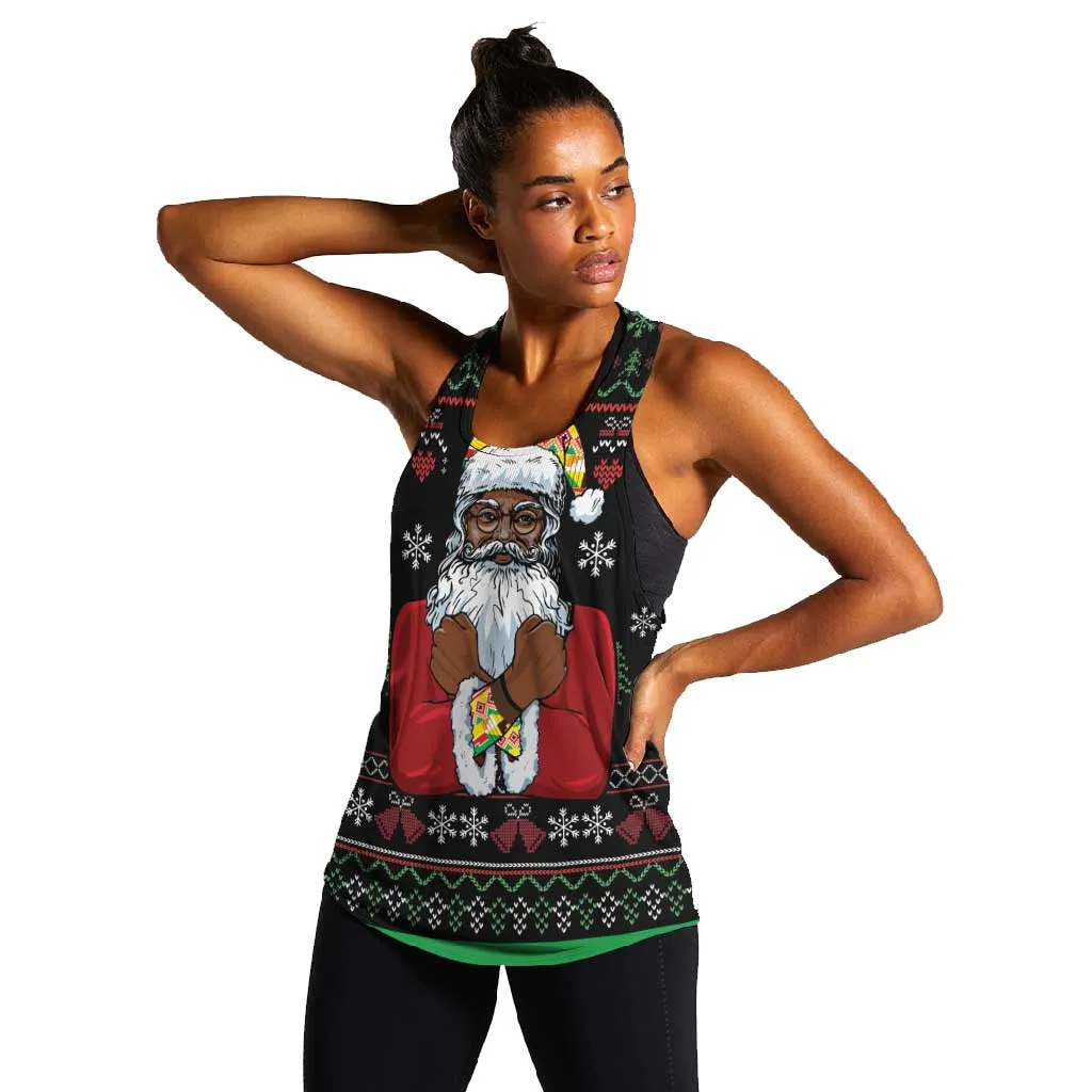 Santa Claus African Christmas Women Racerback Tank Traditional Costume DT03