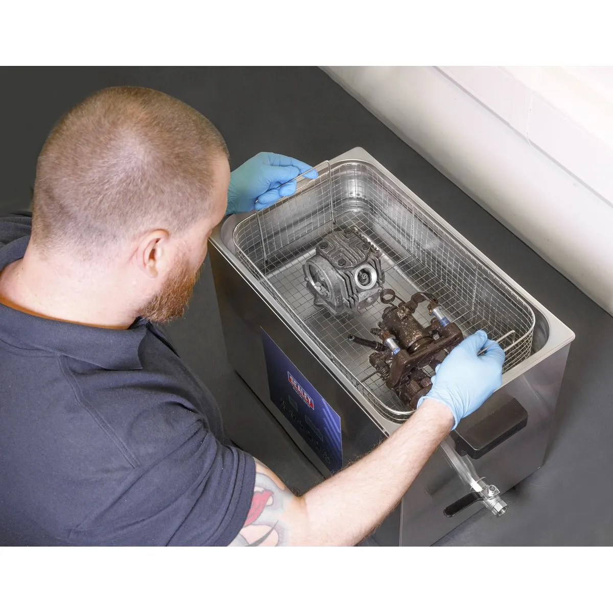 Sealey Ultrasonic Parts Cleaning Tank 27L