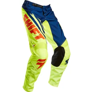 SHIFT ASSAULT RACE PANTS [NAVY/YELLOW]