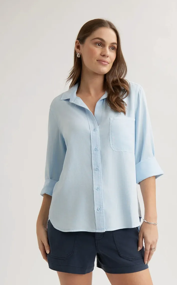 Shirt Tail Button Down Shirt
