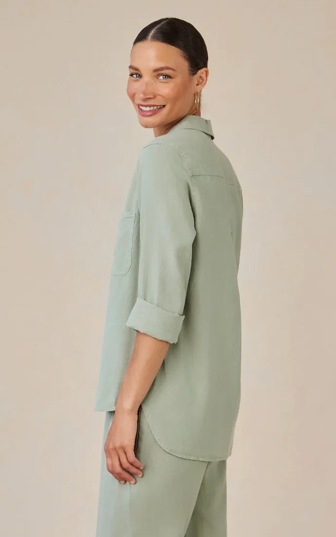 Shirt Tail Button Down Shirt