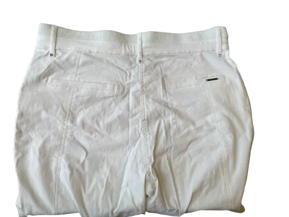Simon Chang Denim White Stretch Pants