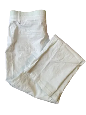 Simon Chang Denim White Stretch Pants