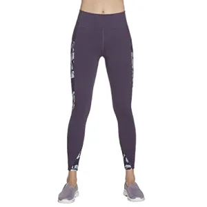 Skechers Women's GO Walk High Waisted Legging, Ink Leaf Print, XS