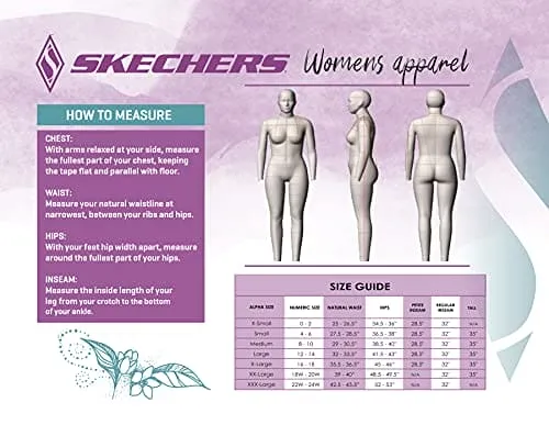 Skechers Women's GO Walk High Waisted Legging, Ink Leaf Print, XS