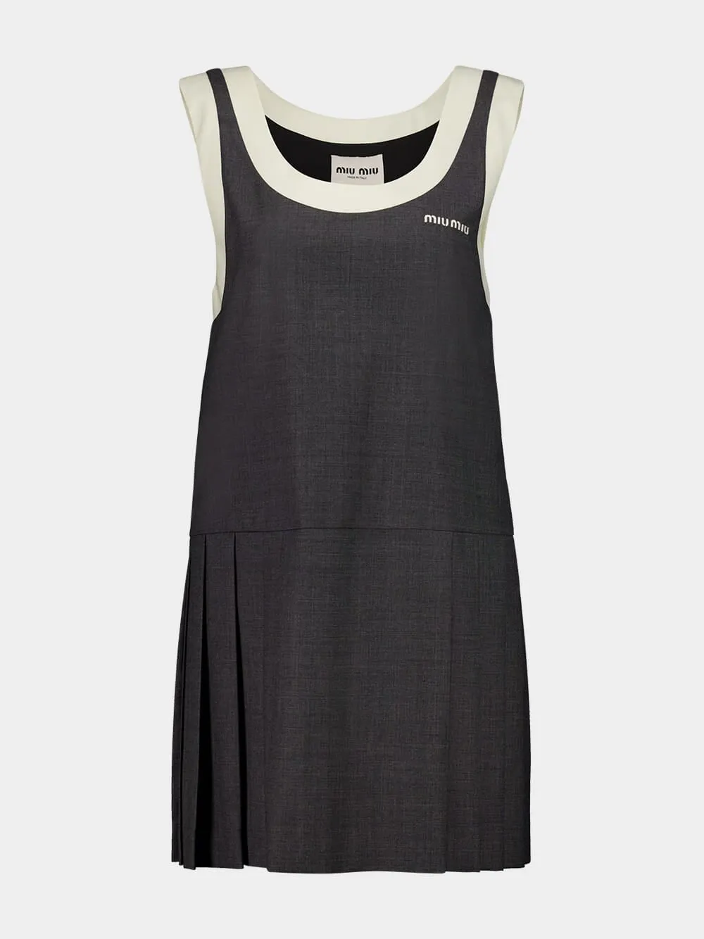 Slate Grey Grisaille Mini Dress